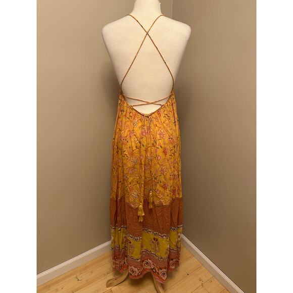 Spell and the Gypsy Portobello Road Strappy Dress in Mustard Sz Small - Picture 5 of 9